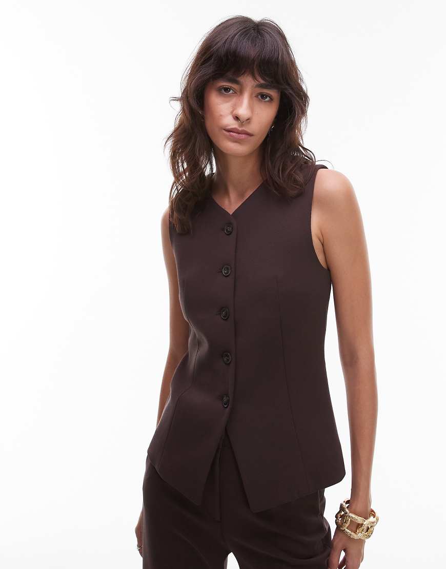& Other Stories - Mix and Match - Elegante Weste in Braun-Brown & Other Stories - Mix and Match - Elegante Weste in Braun-Brown von Other Stories