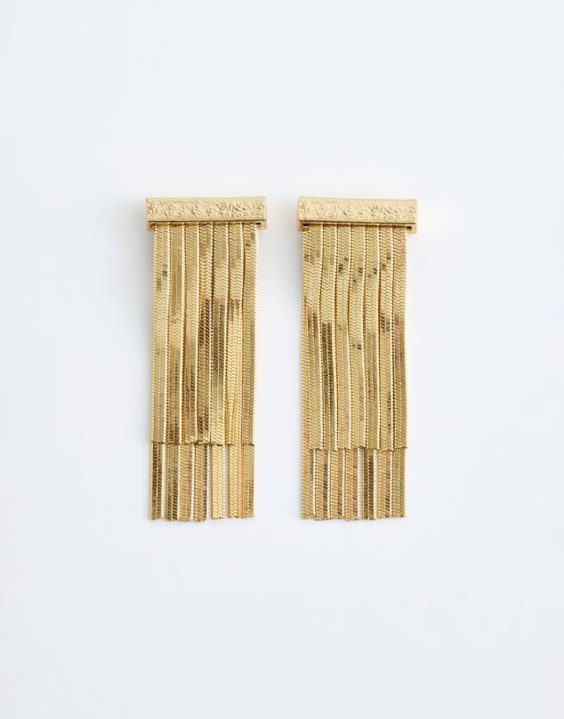 & Other Stories - Ohrringe in Goldoptik mit Fransendesign-Goldfarben von Other Stories