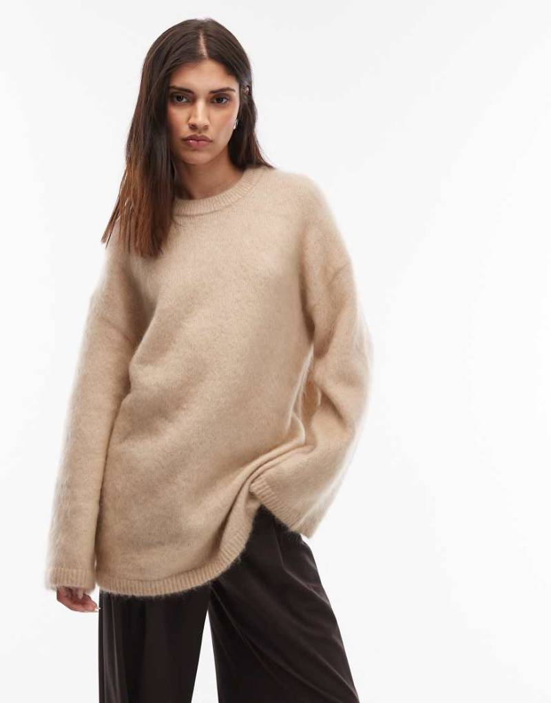 & Other Stories - Oversize-Pullover in Beige aus Mohair-Wollmix-Neutral & Other Stories - Oversize-Pullover in Beige aus Mohair-Wollmix-Neutral von Other Stories