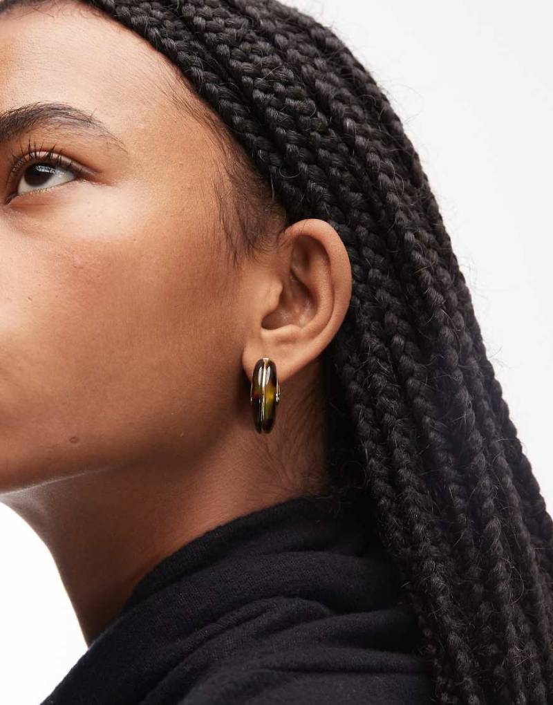 & Other Stories - Runde Creolen in Gold- und Schildpatt-Optik-Goldfarben von Other Stories