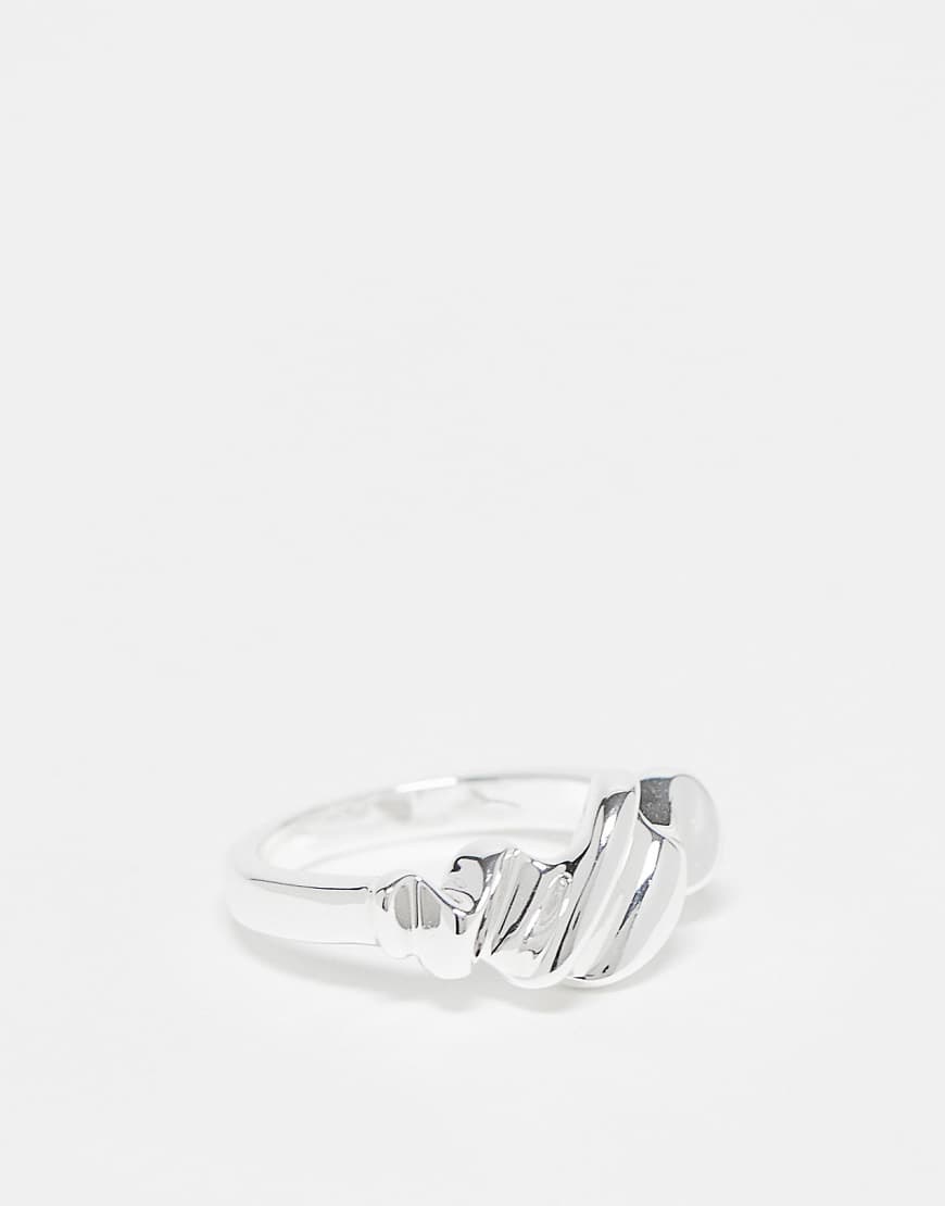& Other Stories - Schmaler Ring in Silber mit verdrehtem Detail von Other Stories