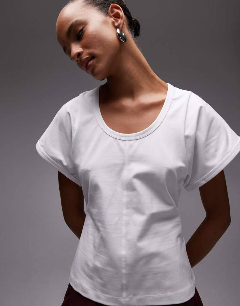 & Other Stories - T-Shirt in Weiß mit weiten Ärmeln von Other Stories