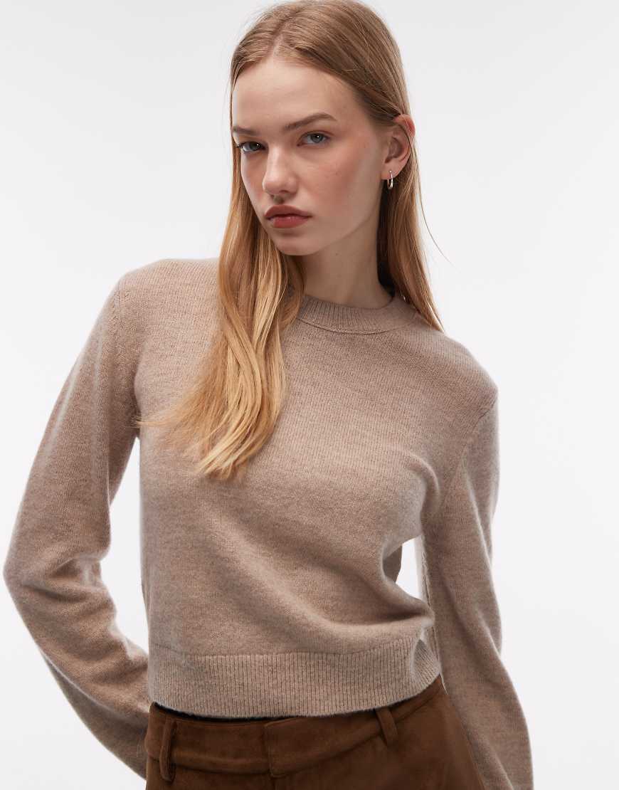 & Other Stories - Slim-Fit-Pullover aus Baumwoll-Wollmix in Beige-Neutral von Other Stories