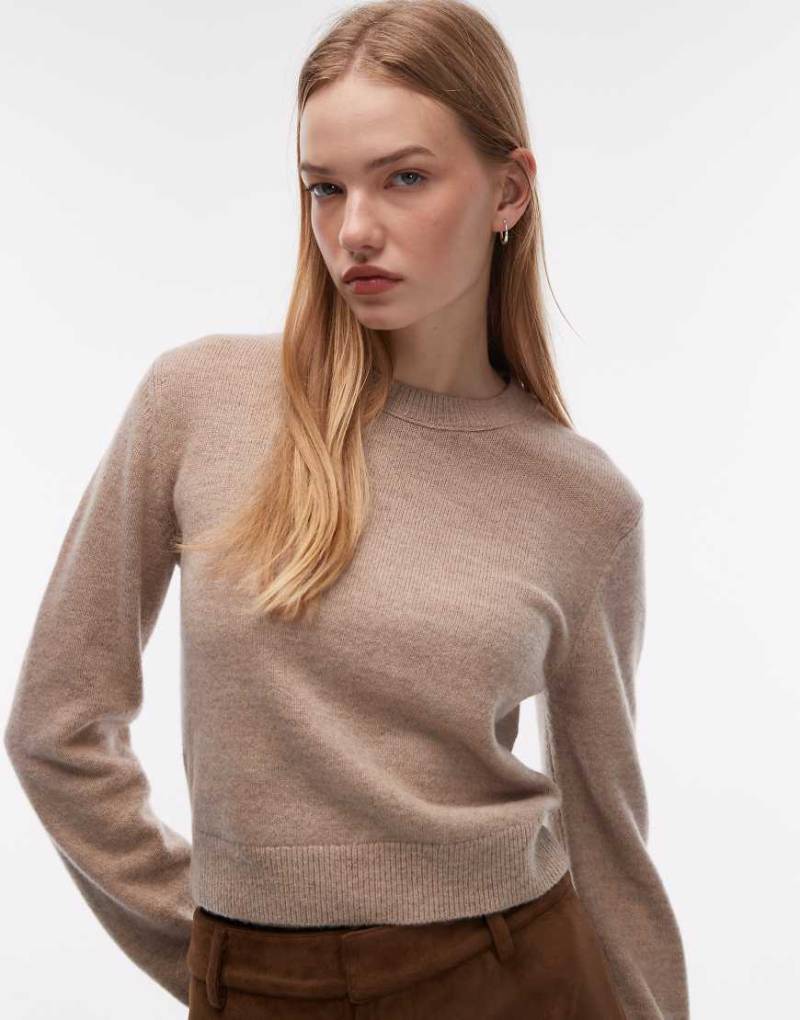 & Other Stories - Slim-Fit-Pullover aus Baumwoll-Wollmix in Beige-Neutral von Other Stories