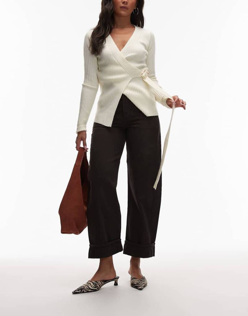 & Other Stories - jeans in dunkelbrauner Waschung mit geradem Schnitt und Umschlagsaum-Brown & Other Stories - jeans in dunkelbrauner Waschung mit geradem Schnitt und Umschlagsaum-Brown von Other Stories