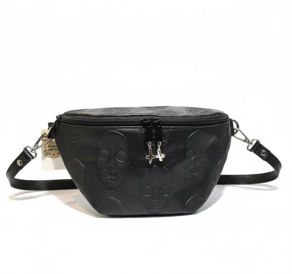 Skull Alternative Crossbodybag | Gothic Bauchtasche Hip Bag Festival Tasche Skull Alternative Crossbodybag | Gothic Bauchtasche Hip Bag Festival Tasche von OthersMadeinhell