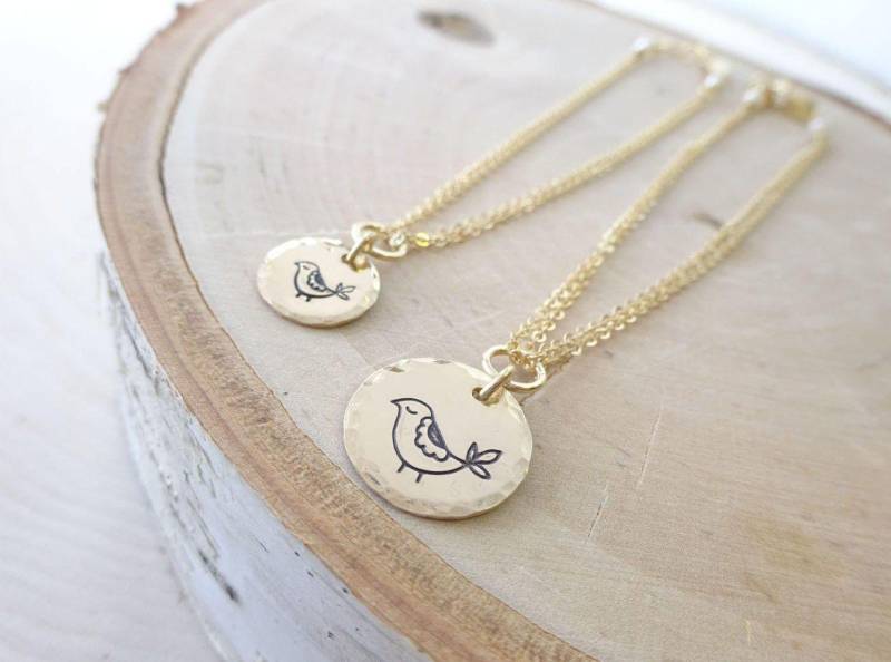 Mutter Tochter Vogel Charm Armband Set, Passender Schmuck von OtisBJewelryGifts