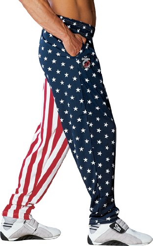 BAGGY GYM WORKOUT PANTS STARS AND STRIPES von Otomix