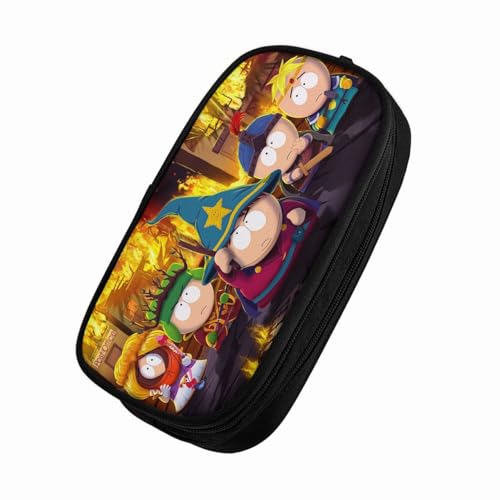 Otsyunc Phjptbkry Federmäppchen Große Kapazität Federtaschen [Design-4268] Mäppchen mit Reißverschluss Make-up Tasche von Otsyunc