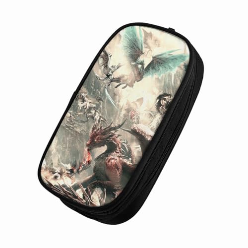 Otsyunc Vfmhbgqio Federmäppchen Große Kapazität Federtaschen [Design-2932] Mäppchen mit Reißverschluss Make-up Tasche von Otsyunc