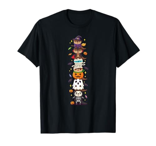 Lustiger Otter Hexe Vampir Geist Halloween Kinder Herren Damen T-Shirt Lustiger Otter Hexe Vampir Geist Halloween Kinder Herren Damen T-Shirt von Otter Lovers Halloween Skeleton Mummy Outfits