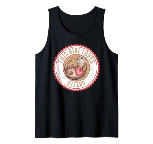 Niedliche Cartoon-Otter-Brille mit rotem Herz, Dieses Mädchen liebt Otter Tank Top Niedliche Cartoon-Otter-Brille mit rotem Herz, Dieses Mädchen liebt Otter Tank Top von Otterly Awesome Design Co.