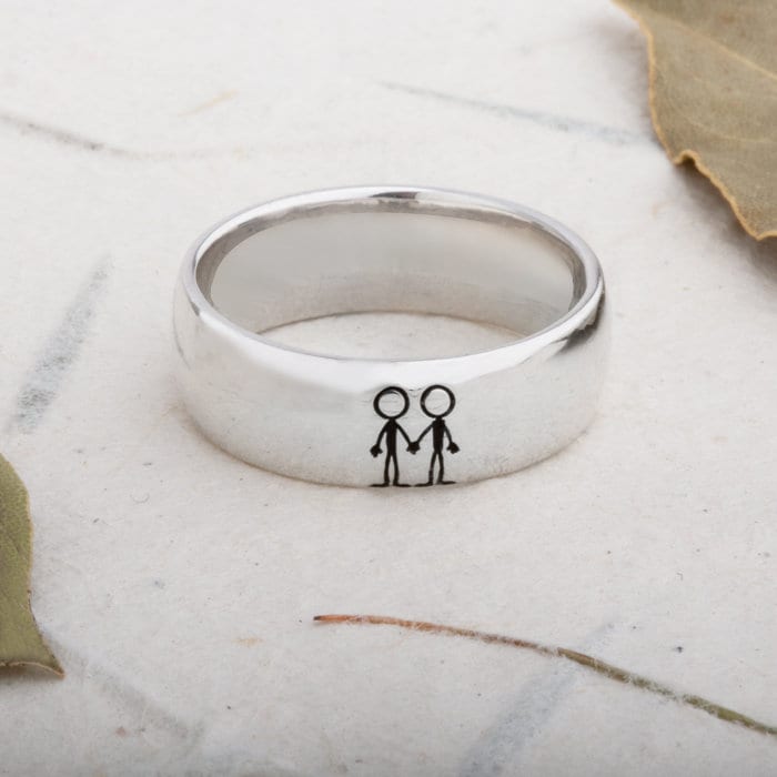 Engagement Ring - Lgbt von OtterlyYoursDesigns