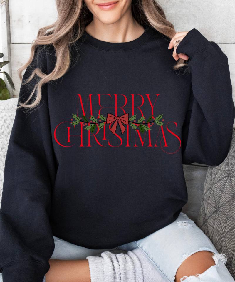 Merry Christmas Sweatshirt Gemütliches Urlaubs-Outfit Mit Otter Motiv von Ottertree