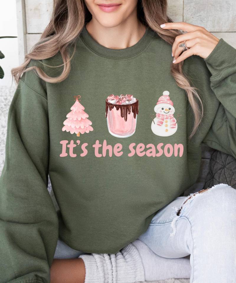 Sweatshirt Mit Weihnachtsotter-Print Kuscheliges Urlaubs-Outfit von Ottertree