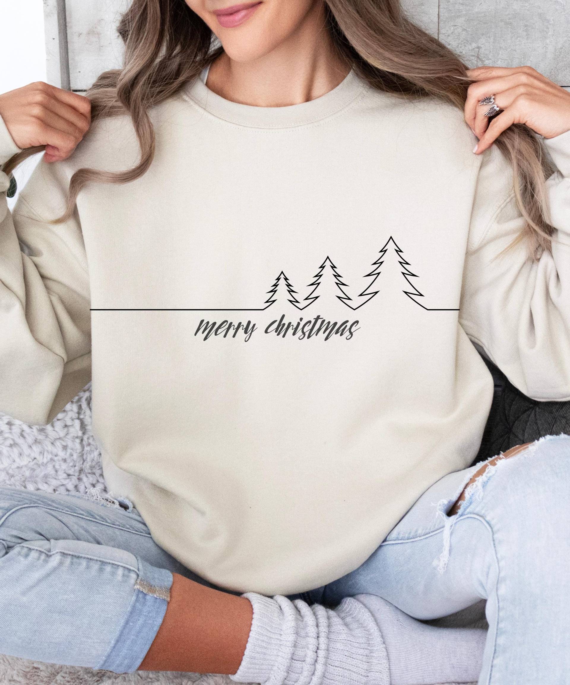 'merry Christmas' Sweatshirt Gemütliches Urlaubs Outfit von Ottertree