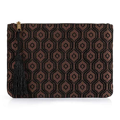 Otto Angelino Women's OTTO530 Designer Damen Clutch, Cinnamon von Otto Angelino