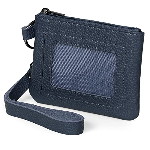 Otto Angelino Ausweishülle aus echtem Leder mit Reißverschluss und Handschlaufe Kartenhalter – Unisex von Otto Angelino