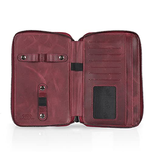 Otto Angelino Unisex OTTO514 Aktentasche, Damson von Otto Angelino