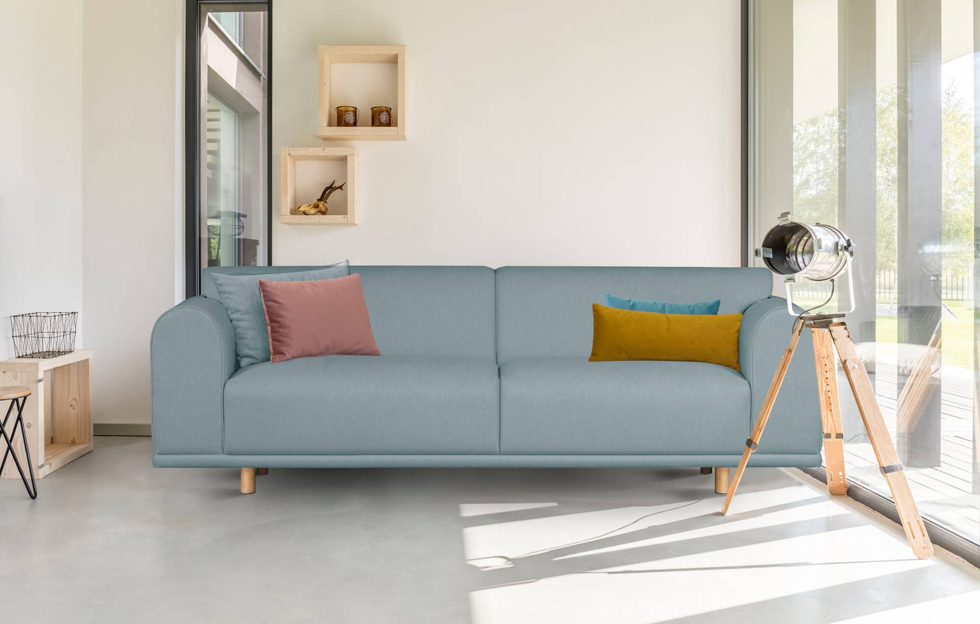 OTTO home 3-Sitzer "Maroon" in skandinavischem Design, mit losen Kissen von Otto Home