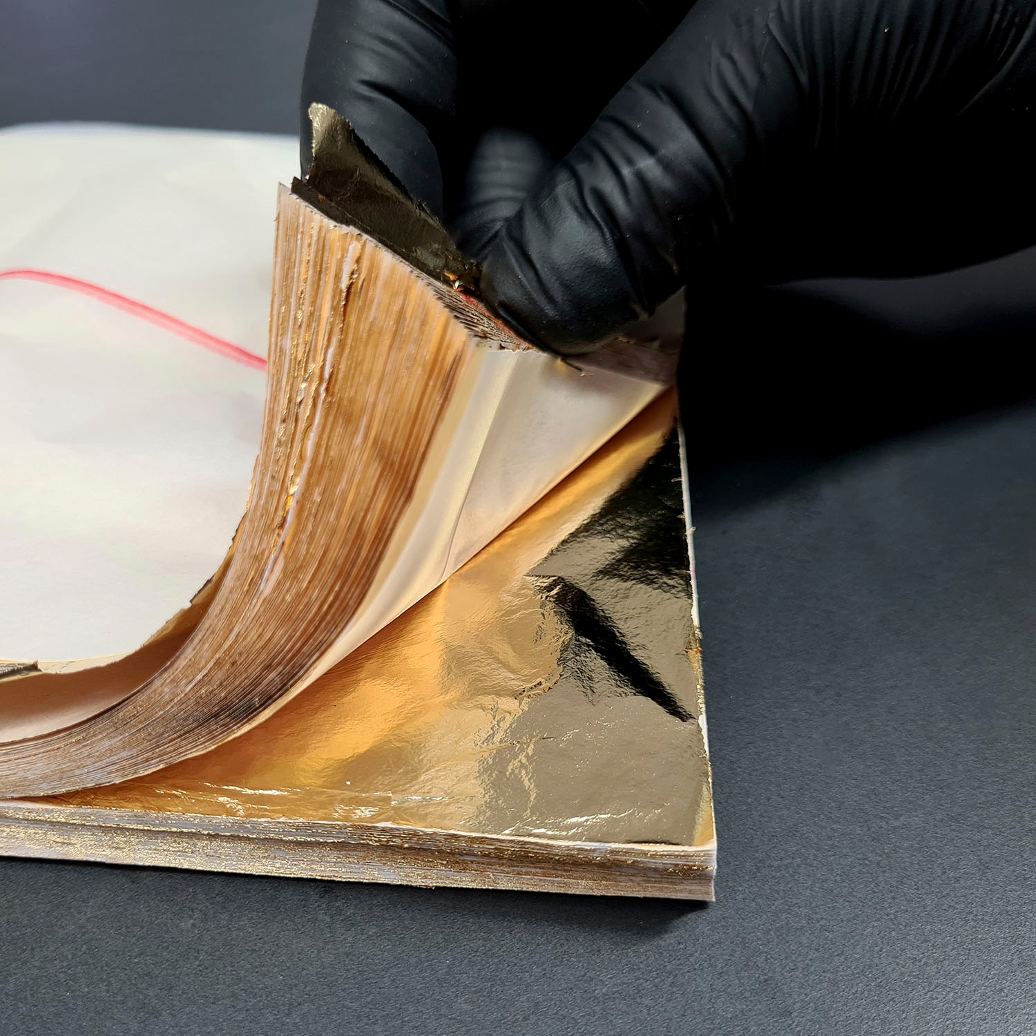 OTTO home Acrylglasbild "Abstrakte Formen - Acrylbilder mit Blattgold veredelt" Abstrakt  Grafik 1 Stk. tlg. Goldveredelung, Handgearbeitet, Gerahmt, Edel von Otto Home