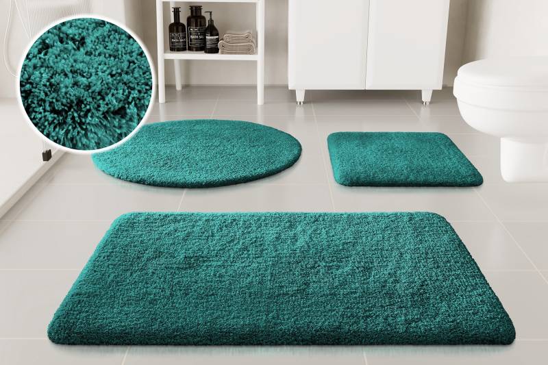 OTTO home Badematte "Kaarin" Höhe 30 mm rutschhemmend beschichtet schnell trocknend Badteppich, getuftet, flauschig, hochflor, große Farbauswahl von Otto Home