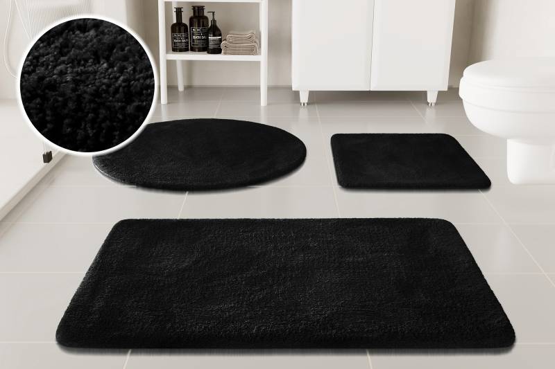 OTTO home Badematte "Neele" Höhe 20 mm rutschhemmend beschichtet schnell trocknend Badteppich, getuftet, modern, Uni, antirutsch, flauschig, Hochflor von Otto Home