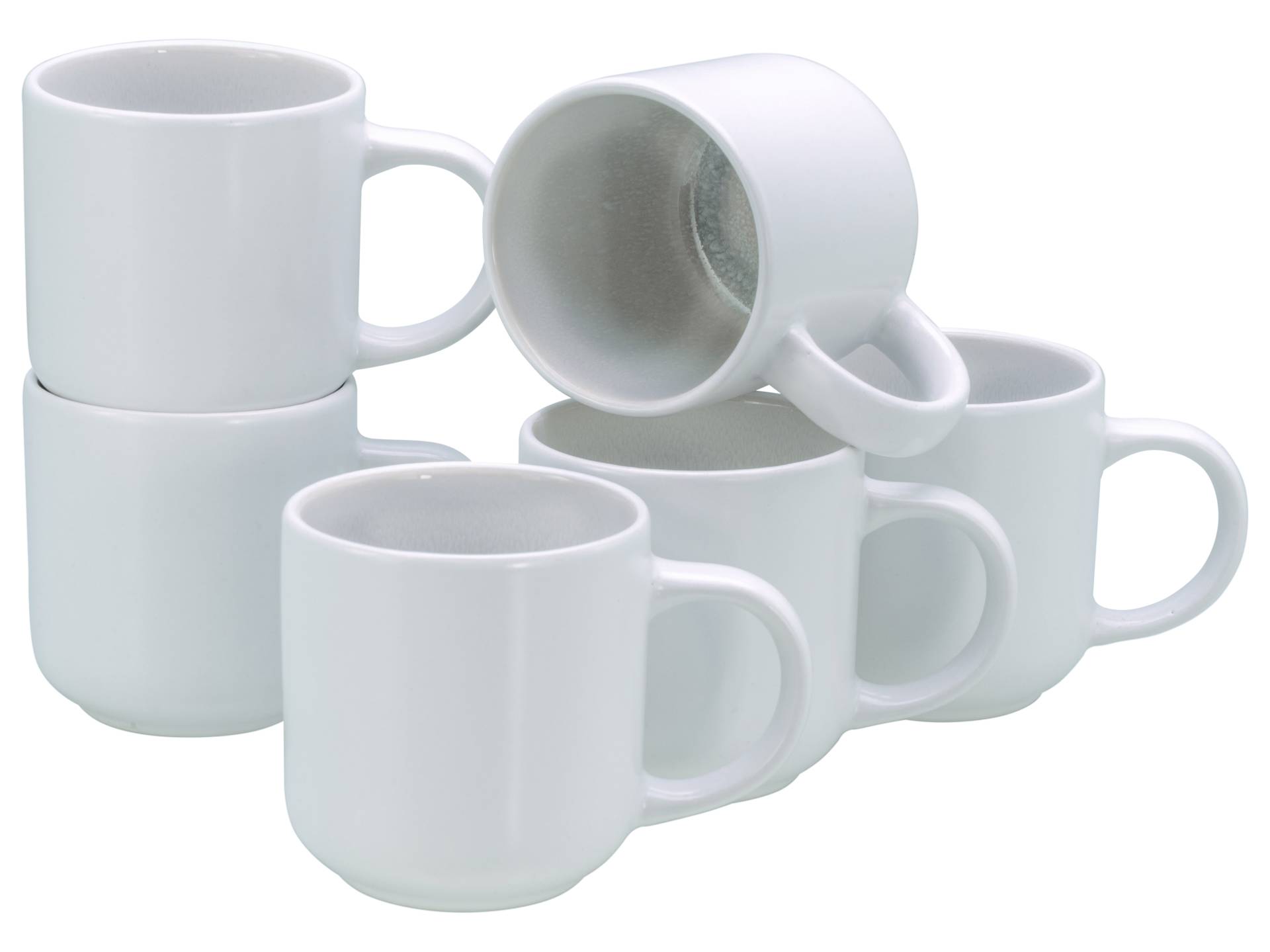 OTTO home Becher "modernes 6-teiliges Kaffeebecher-Set Lykk" hohe Haltbarkeit, spülmaschinen- & mikrowellengeeignet, Reaktivglasur von Otto Home