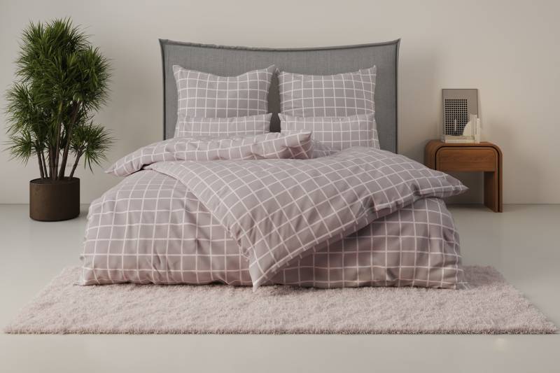OTTO home Bettwäsche "Eemil" 2 Stk. tlg. karierte Bettwäsche aus Baumwolle von Otto Home