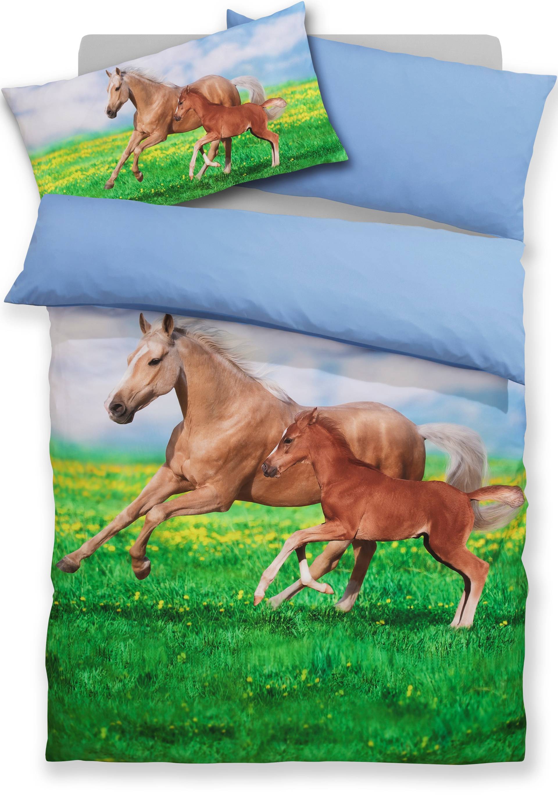 OTTO home Bettwäsche "Lyki", ab Größe 135x200 cm, 100% Polyester, Katze, Pferd, Löwe, Pinguin OTTO home Bettwäsche "Lyki", ab Größe 135x200 cm, 100% Polyester, Katze, Pferd, Löwe, Pinguin von Otto Home