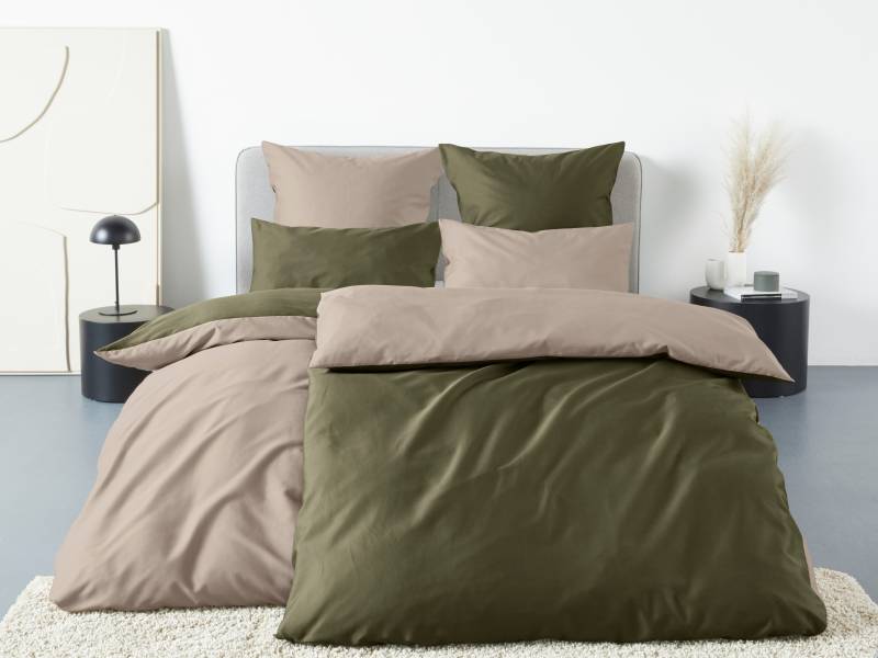 OTTO home Bettwäsche "Mila2" 2 Stk. tlg. Mako-Satin aus 100% Baumwolle, Größe ab 135x200 cm von Otto Home