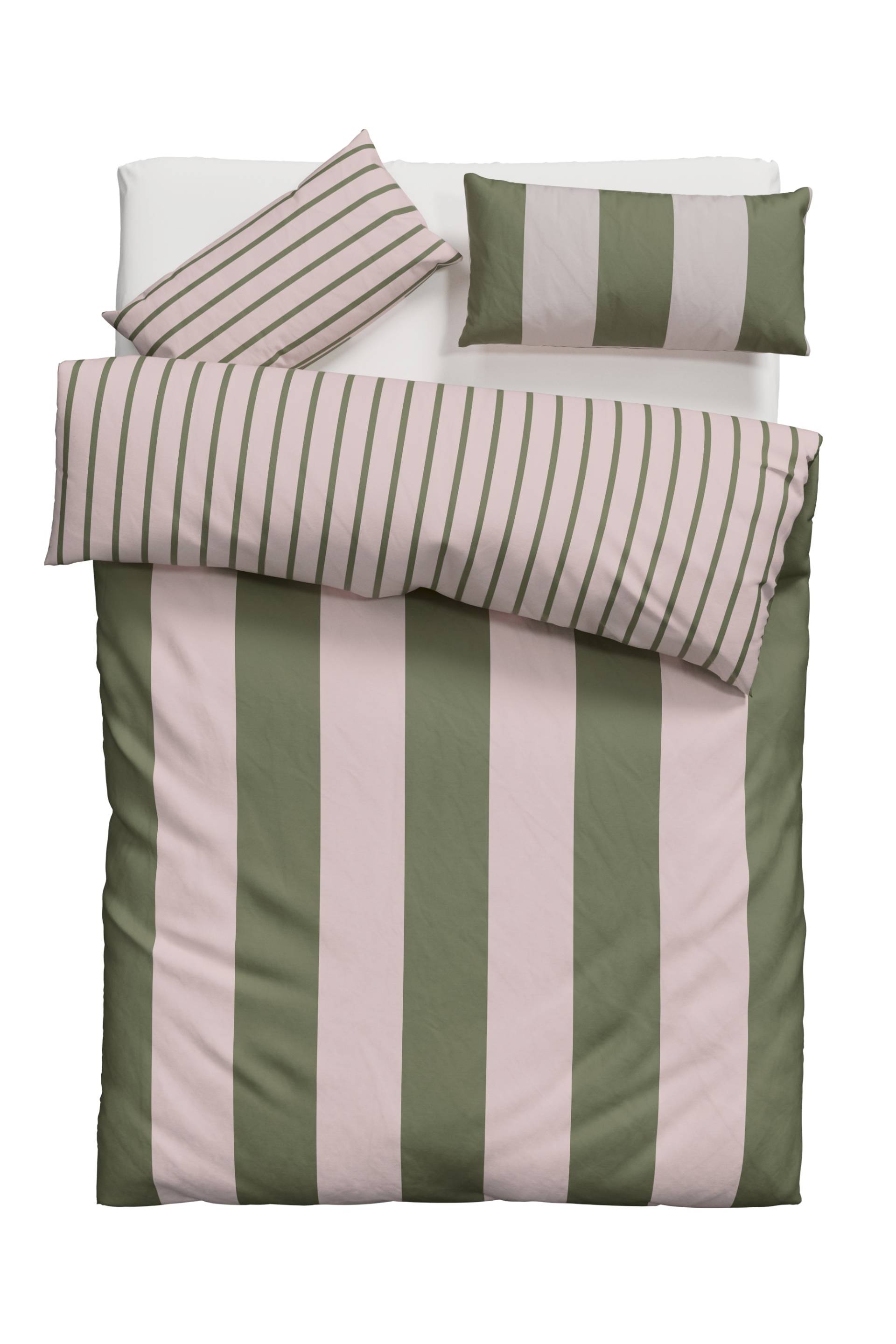 OTTO home Bettwäsche "Sari Trend" 2 Stk. tlg. moderne Bettwäsche mit Streifen, frische Farben, ab Größe 135x200 cm von Otto Home