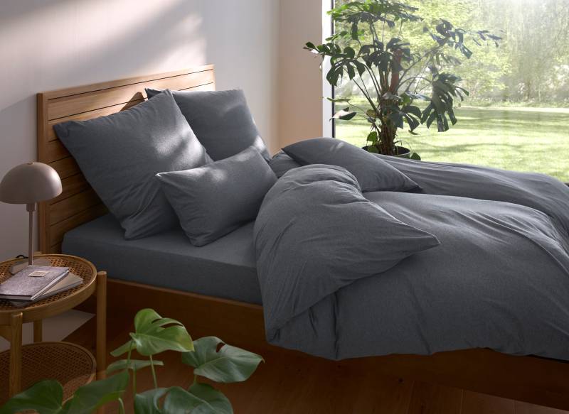 my home Bettwäsche "Valje" 2 Stk. tlg. NEUHEIT: ab Größe 135x200 cm, Jersey Qualität in Melange-Optik von My Home