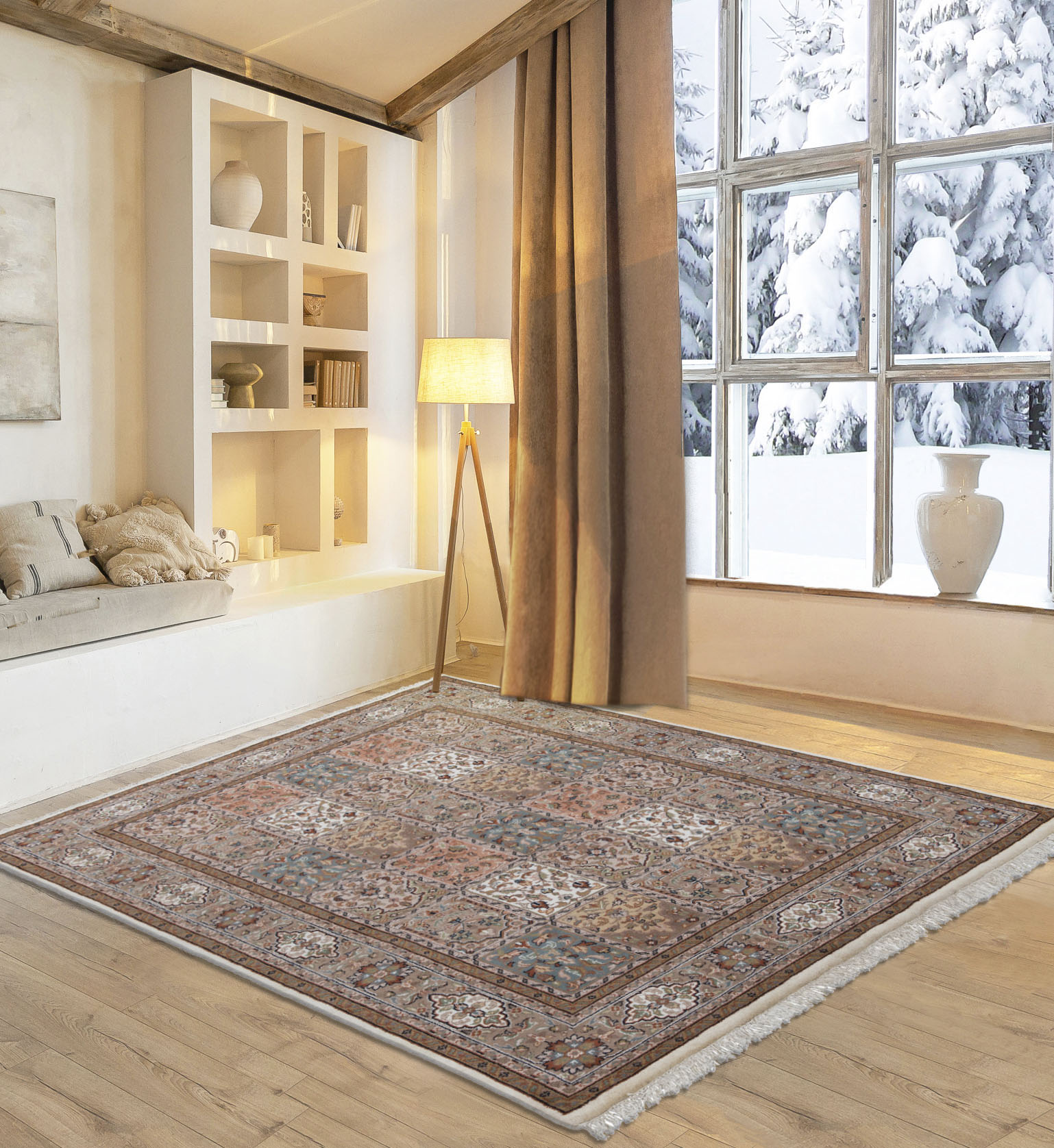 OTTO home Orientteppich "BB Oriantal 1" rechteckig 12 mm Höhe reine Wolle, handgeknüpft, orientalisches Design, mit Fransen von Otto Home