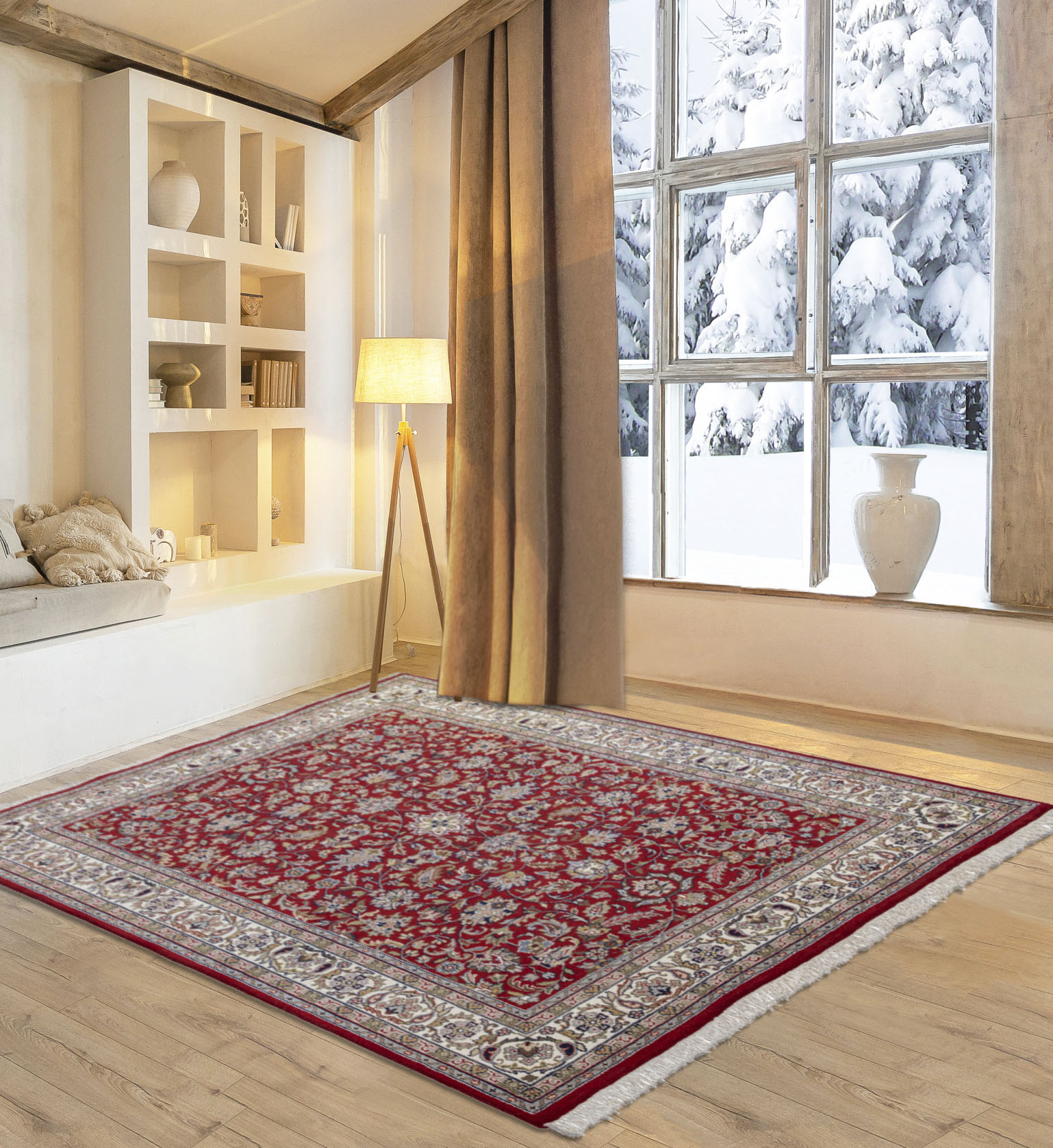 OTTO home Orientteppich "BI Oriental" rechteckig 12 mm Höhe reine Wolle, handgeknüpft, orientalisches Design, mit Fransen von Otto Home