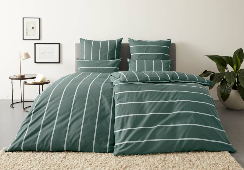 OTTO home Wendebettwäsche "MIETTE" 2 Stk. tlg. mit modernen Streifen, Bettwäsche ab Gr. 135x200 cm erhältlich von Otto Home