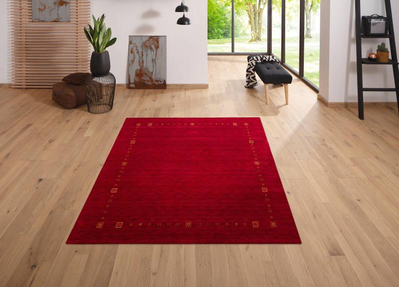 OTTO home Wollteppich "Felia" rechteckig 12 mm Höhe reine Wolle, handgewebt, mit Bordüre von Otto Home