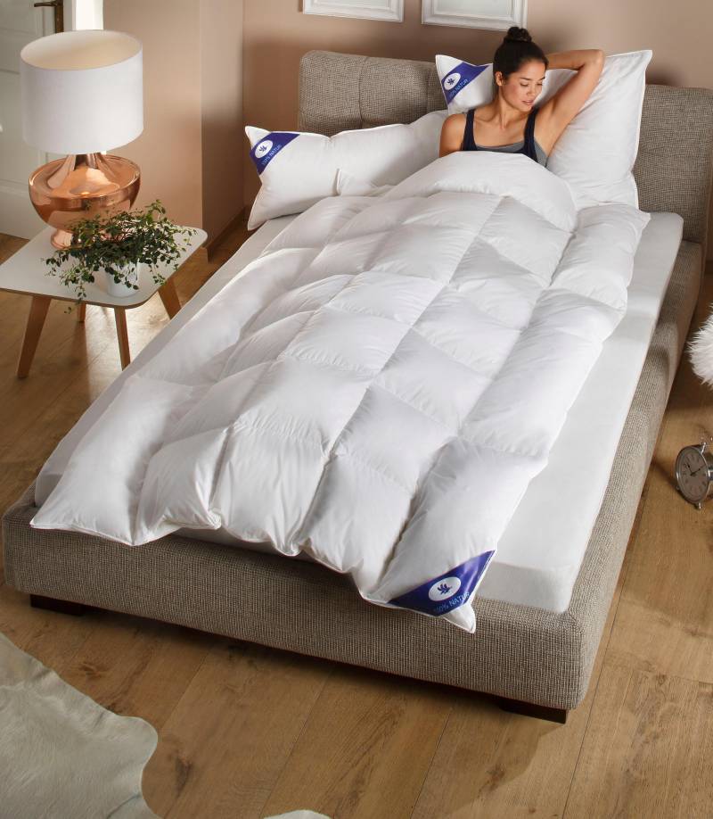 Otto Keller Daunenbettdecke + Kopfkissen "Anna" mit Körperzonensteppung von Otto Keller