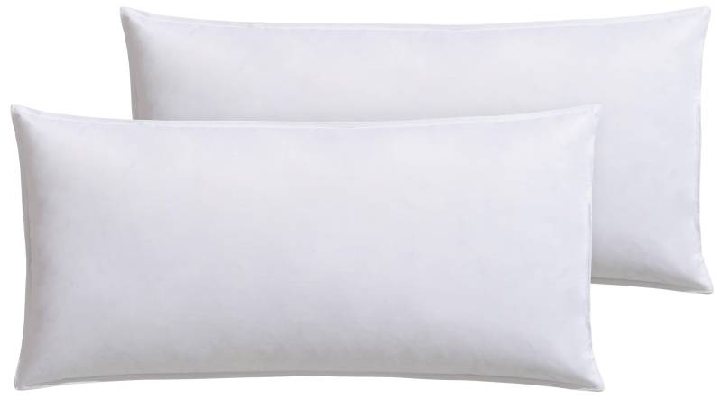 Otto Keller Federkissen "Annabelle Kissen-Set, als Dekokissen oder Kopfkissen" Füllung: 50% Daunen, 50%Federn Bezug: Baumwolle Set, 2 Stk. tlg. in vielen verschiedenen Größen erhältlich. Von 2x 40x40 bis 2x80x80cm von Otto Keller