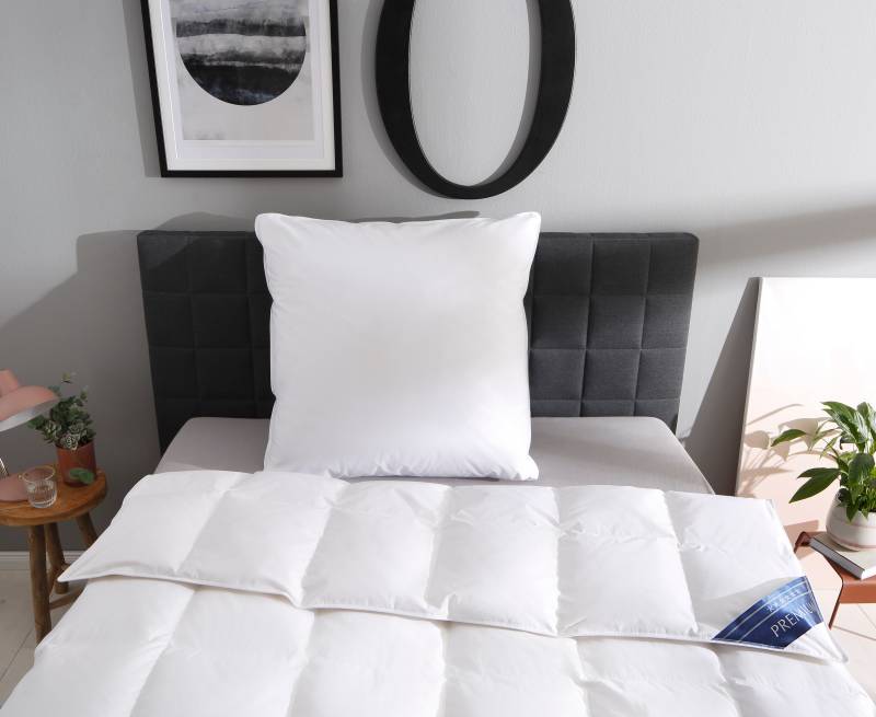 Otto Keller Gänsedaunenbettdecke + Kopfkissen "Bella, Bettwaren-Set in 135x200 oder 155x220 cm, Sommer oder Winter" Bettdecke 135x200 cm, 155x220 cm. GRATIS DAZU: Schlafspray von Otto Keller