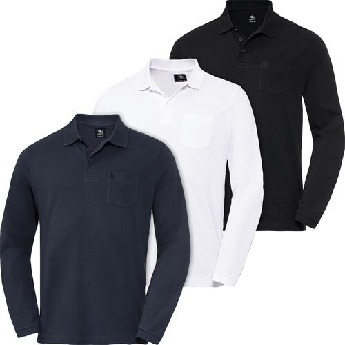Otto Kern 3er Pack Herren Poloshirts langarm von Otto Kern