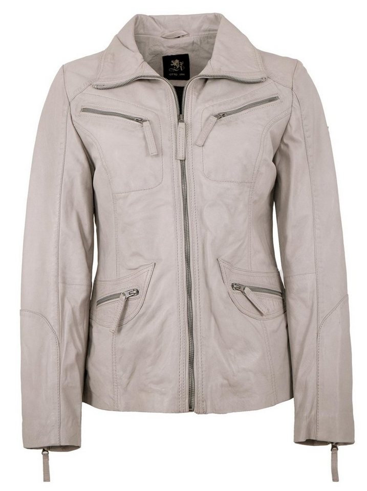 Otto Kern Lederjacke Katta/L OTTO KERN - Damen Echtleder Lederjacke Lammnappa off white von Otto Kern