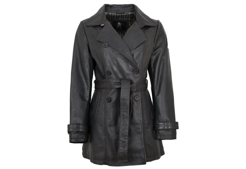 Otto Kern Lederjacke OK-009 OTTO KERN - Damen Ledermantel Trenchcoat Lammnappa anthra von Otto Kern