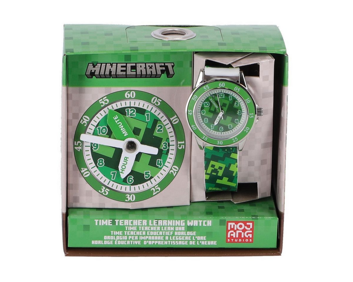Otto Simon Quarzuhr Kinder-Armbanduhr Minecraft grün von Otto Simon