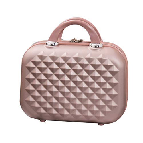 OttoBen Kosmetiktasche Kosmetik Koffer Tragbar Leicht Wasserdicht Schminktasche Kulturtasche Reißverschluss Toilettenartikel Lager Veranstalter Zum Damen Mädchen Roségold von OttoBen