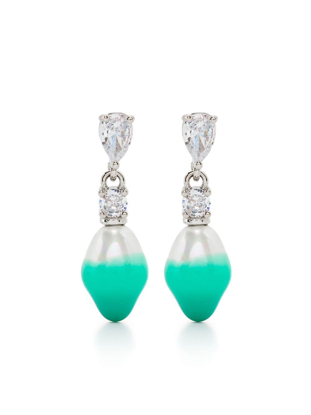 Ottolinger crystal-embellished dangle earrings - Silber von Ottolinger