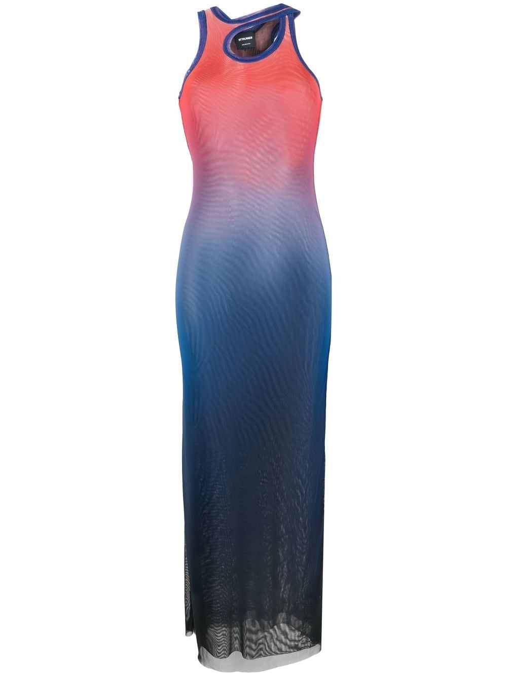 Ottolinger Maxikleid aus Mesh mit Farbverlauf - Blau von Ottolinger