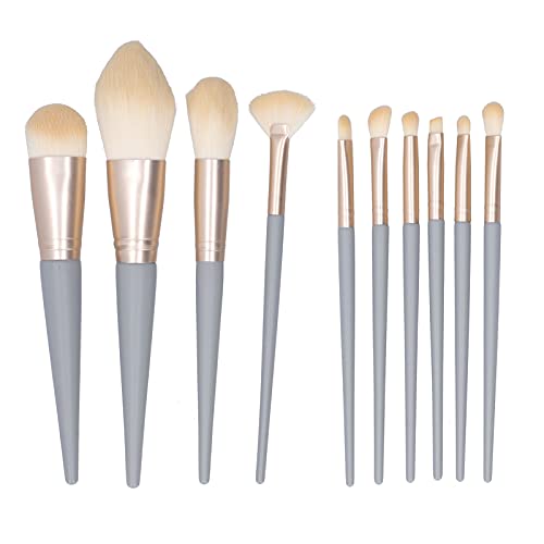 10-teiliges Comestic Beauty-Pinsel-Set, Weiche Faserborsten, Lidschatten, Augenbrauen, Highlight-Make-up-Pinsel, Kosmetik-Werkzeug Für Professionelle Make-up-Künstler, Anfänger von Otufan