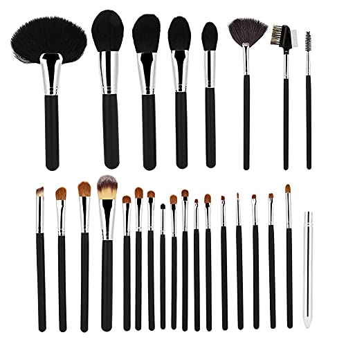 26-teiliges Pinsel-Make-up-Set, Holzgriff, Aluminiumrohr, Weiche Wollbürste, Haar-Gesichtskosmetikpinsel Mit Make-up-Tasche, Beauty-Tools Für Frauen, Anfänger, Make-up-Künstlerin von Otufan