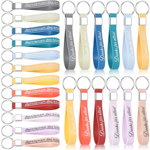 Otuuz 24 Silikon Motivierende Schlüsselanhänger für Kollegen Mögest Du Stolz Sein Auf die Arbeit Schlüsselanhänger Danke für Alles Mitarbeiter Geschenk Jobwechsel Ruhestand Abschiedsgeschenk von Otuuz